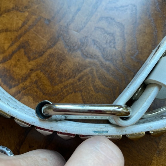 White belt with studs by Tilt, size Large - Picture 3 of 3